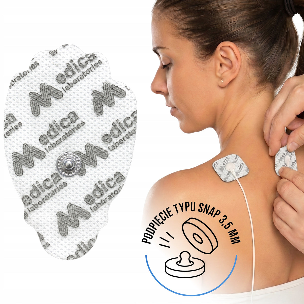 16x GEL ELECTRODES FOR ELECTROSTIMULATION PADS TENS EMS 7,4×4,5 cm Packaging status original
