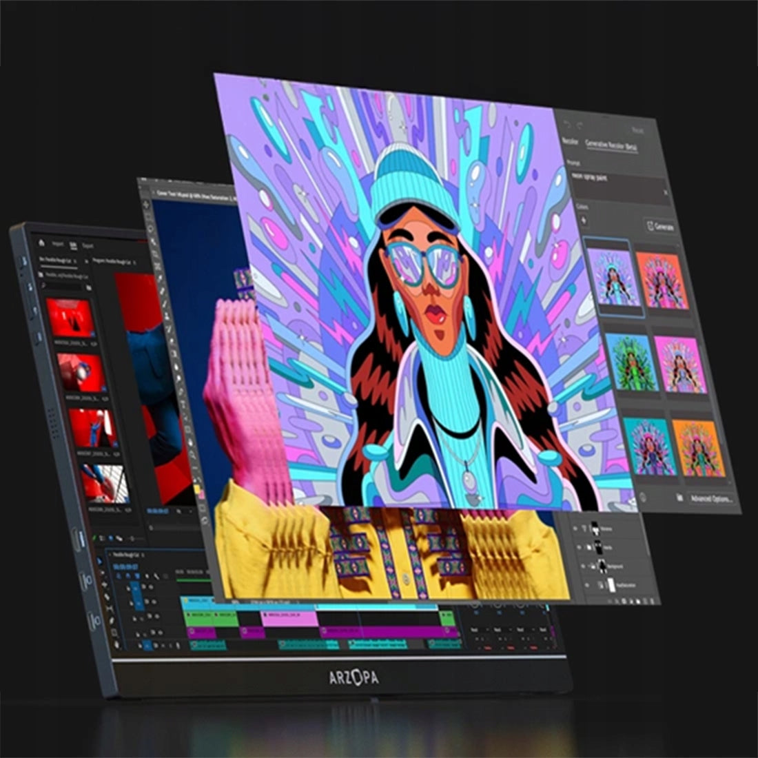 17,3" Portable Monitor for Laptop IPS 1080P Full HD 1920×1080 HDR Screen Packaging status original