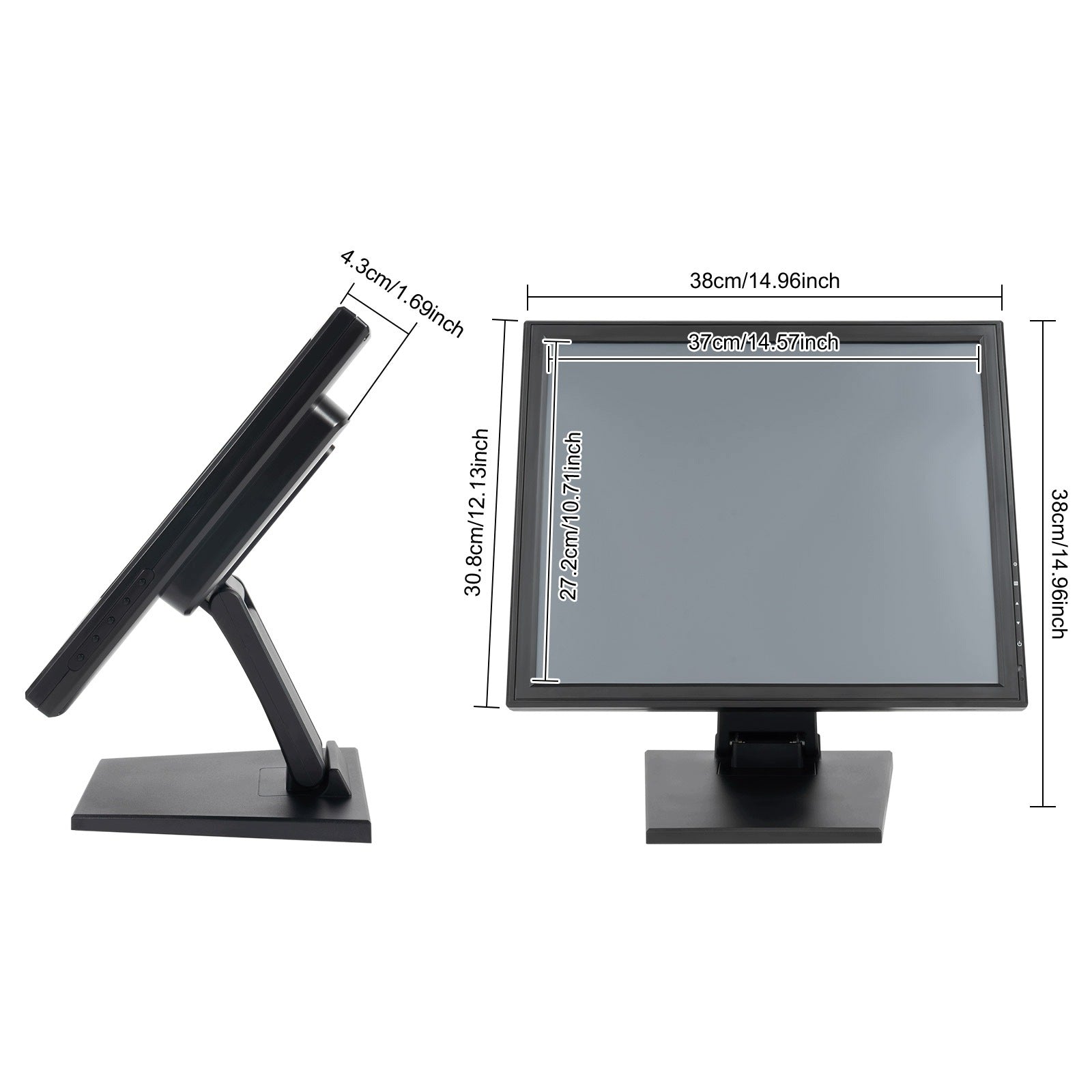 17 INCH LCD TOUCH SCREEN MONITOR FOR RETAIL RESTAURANT KIOSK POS SYSTEM Packaging status original
