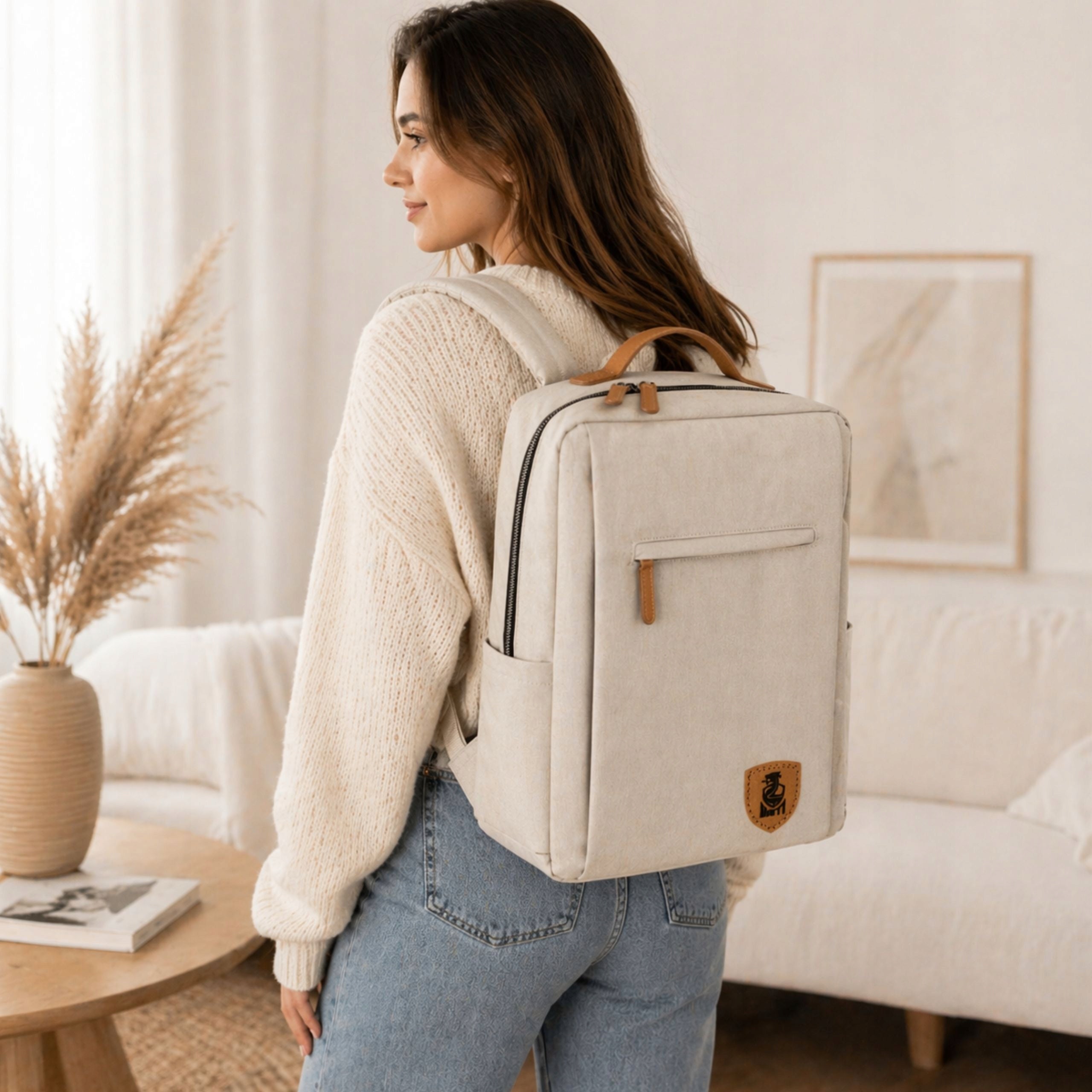 17" LAPTOP BACKPACK FOR WORK WOMEN'S ROOMY CARRY-ON LUGGAGE 40X30X20 Kind city