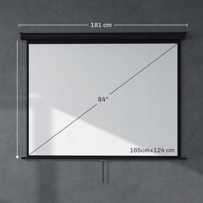 171 x 128 cm 84 inch 43 HD 4K Projection Screen for Cinema Model 1