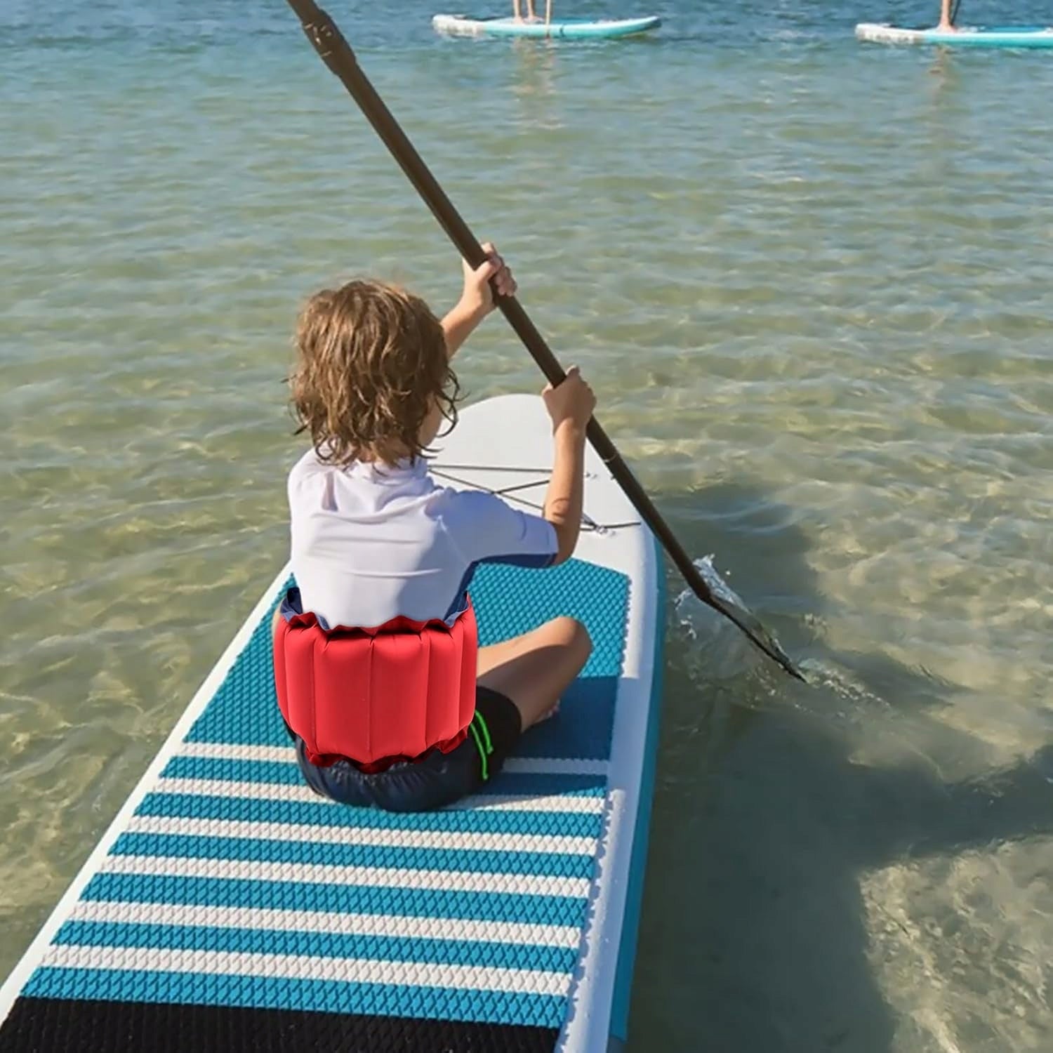 Plaukimo diržas vaikams, 2 vnt., su pompa, reguliuojamas, PVC