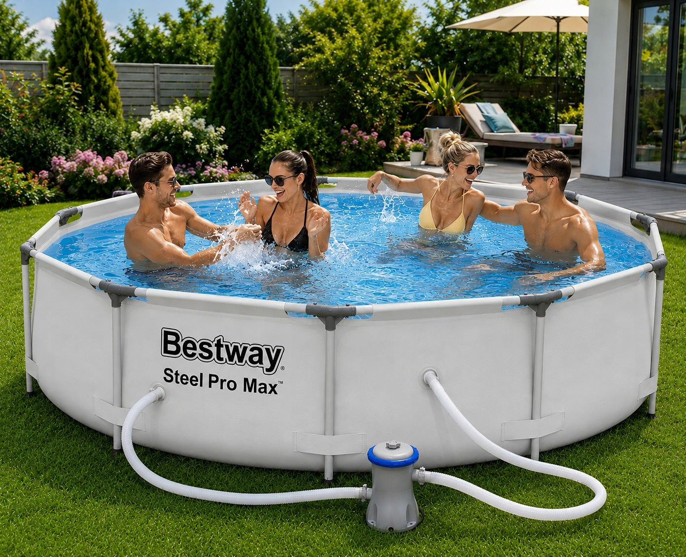 17in1 GARDEN RACK POOL WITH PUMP 305x76cm Bestway SET MODEL 2026 Manufacturer code 5901736090905