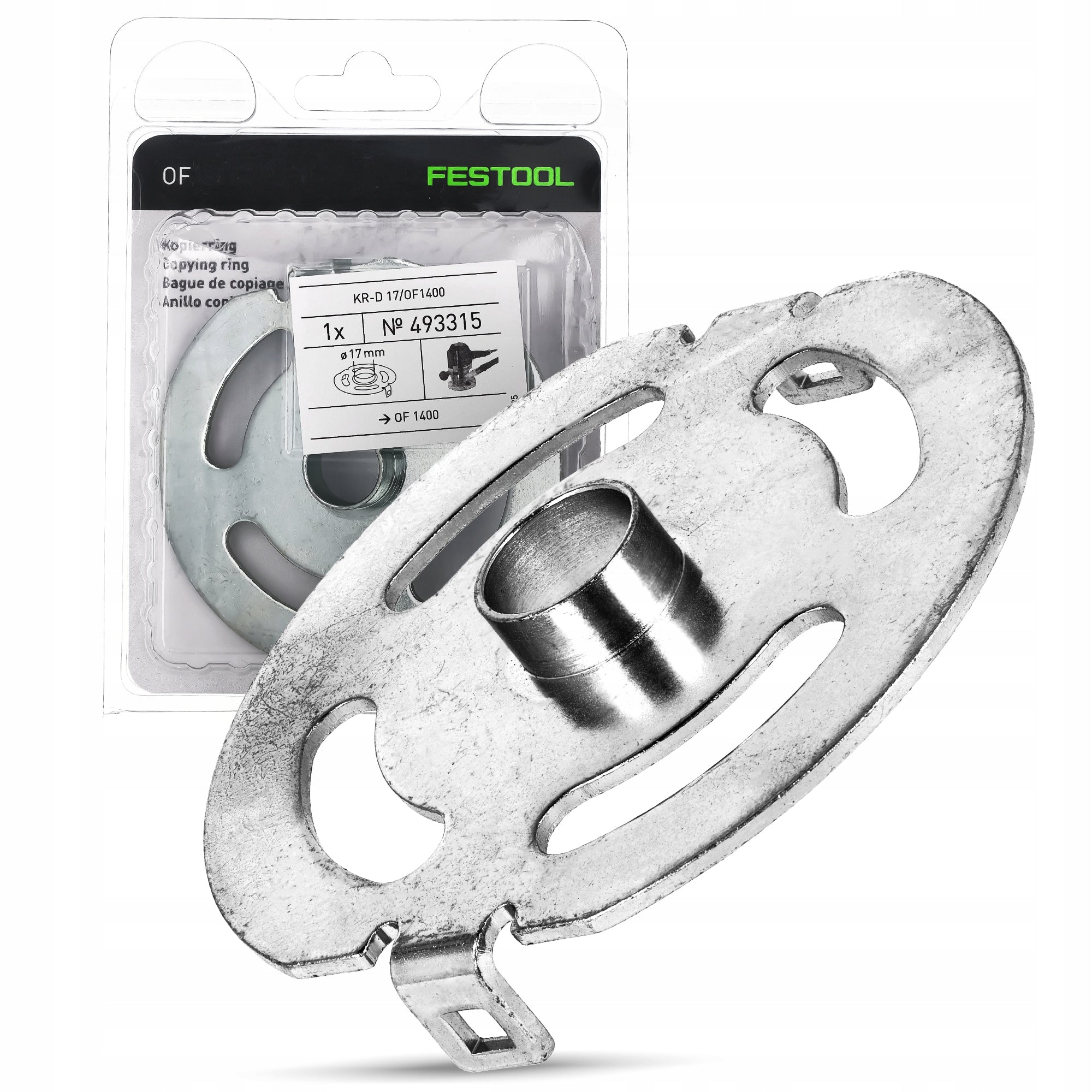 17mm Copy Ring For Festool KR-D 17,0/OF Spindle Milling Machine Packaging status original