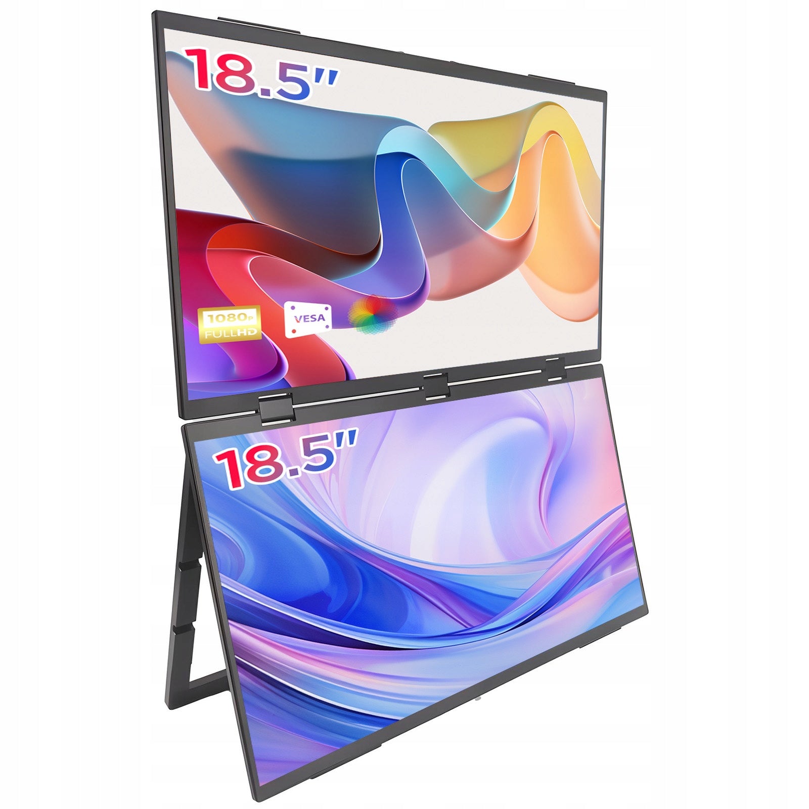 18.5" Upper and Lower Dual Portable Display 100Hz IPS, Dual Mini HDMI Packaging status original