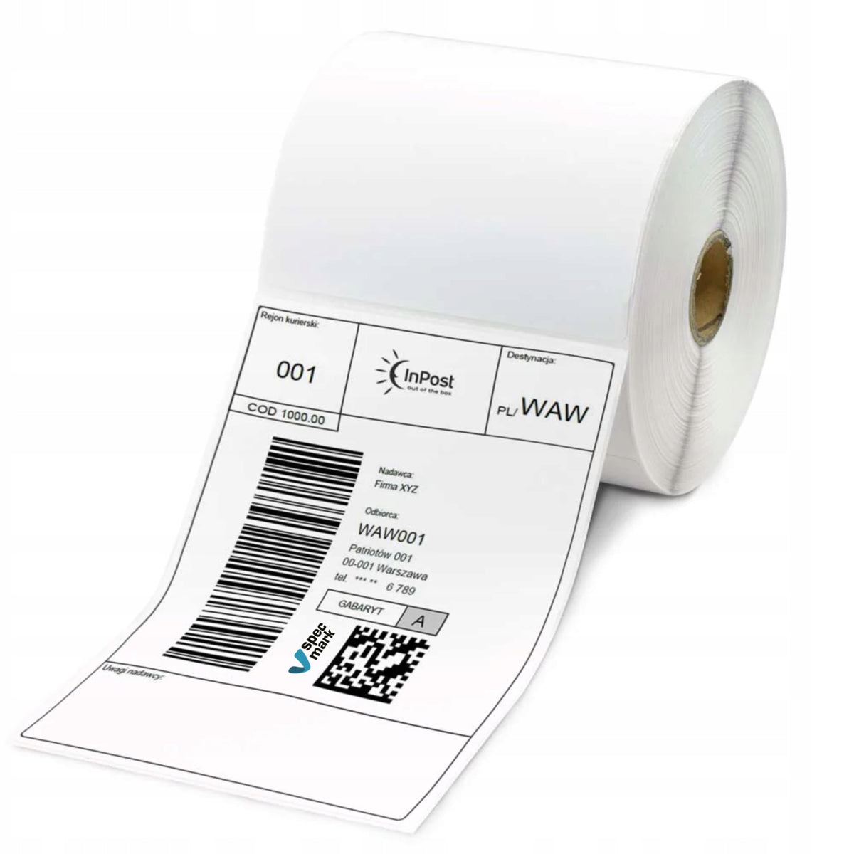 18 Pcs Thermal Courier Labels 100x150mm x500 Zebra Godex Brother TD