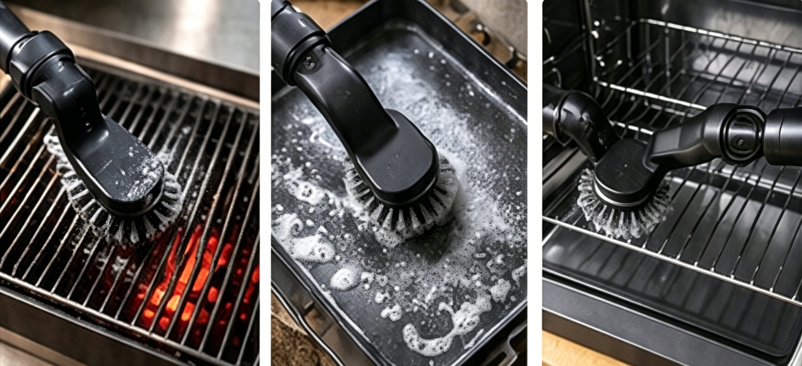 180° ADJUSTABLE ELECTRIC GRILL BRUSH FOR CLEANING GRILL-USB Packaging status original