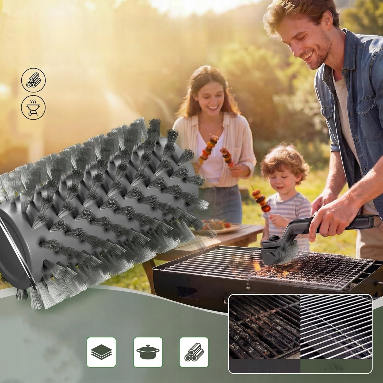 180° ADJUSTABLE ELECTRIC GRILL BRUSH FOR GRILL CLEANING Kind other