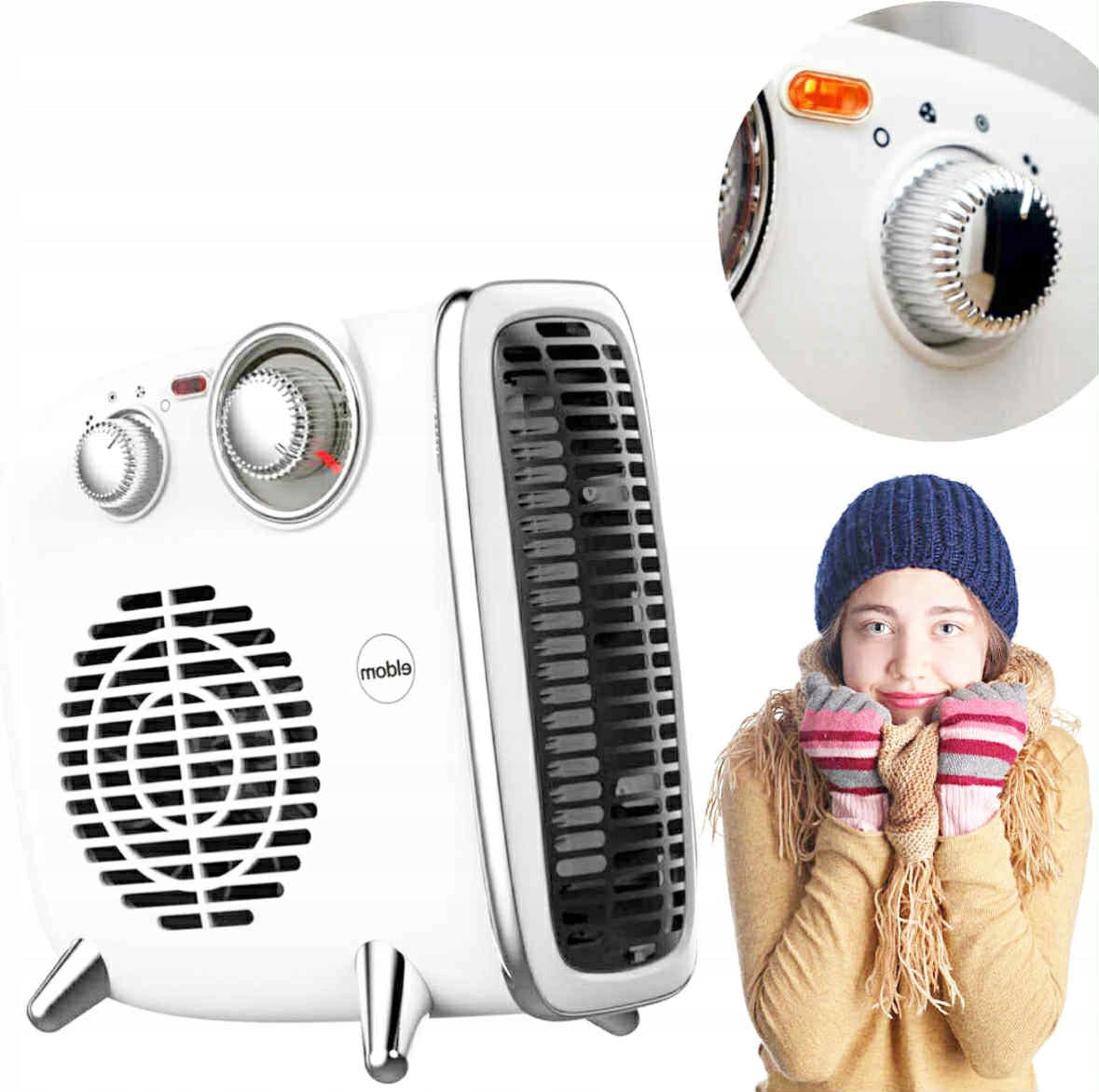 1800W FAN HEATER QUIET AND PORTABLE HEATER FOR HOME AND OFFICE