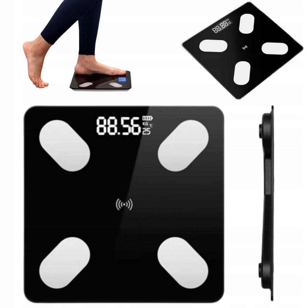 180KG BATHROOM BLUETOOTH SCALE 15 PARAMETERS ANALYTICAL LCD SMART SCALE