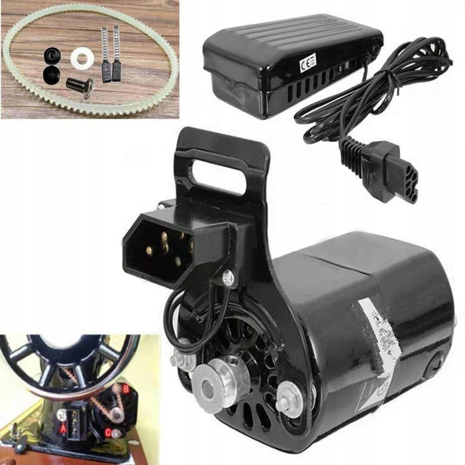 180W Household Old Sewing Machine Motor with Belt Sewing Foot Control Pedal Brand no brand