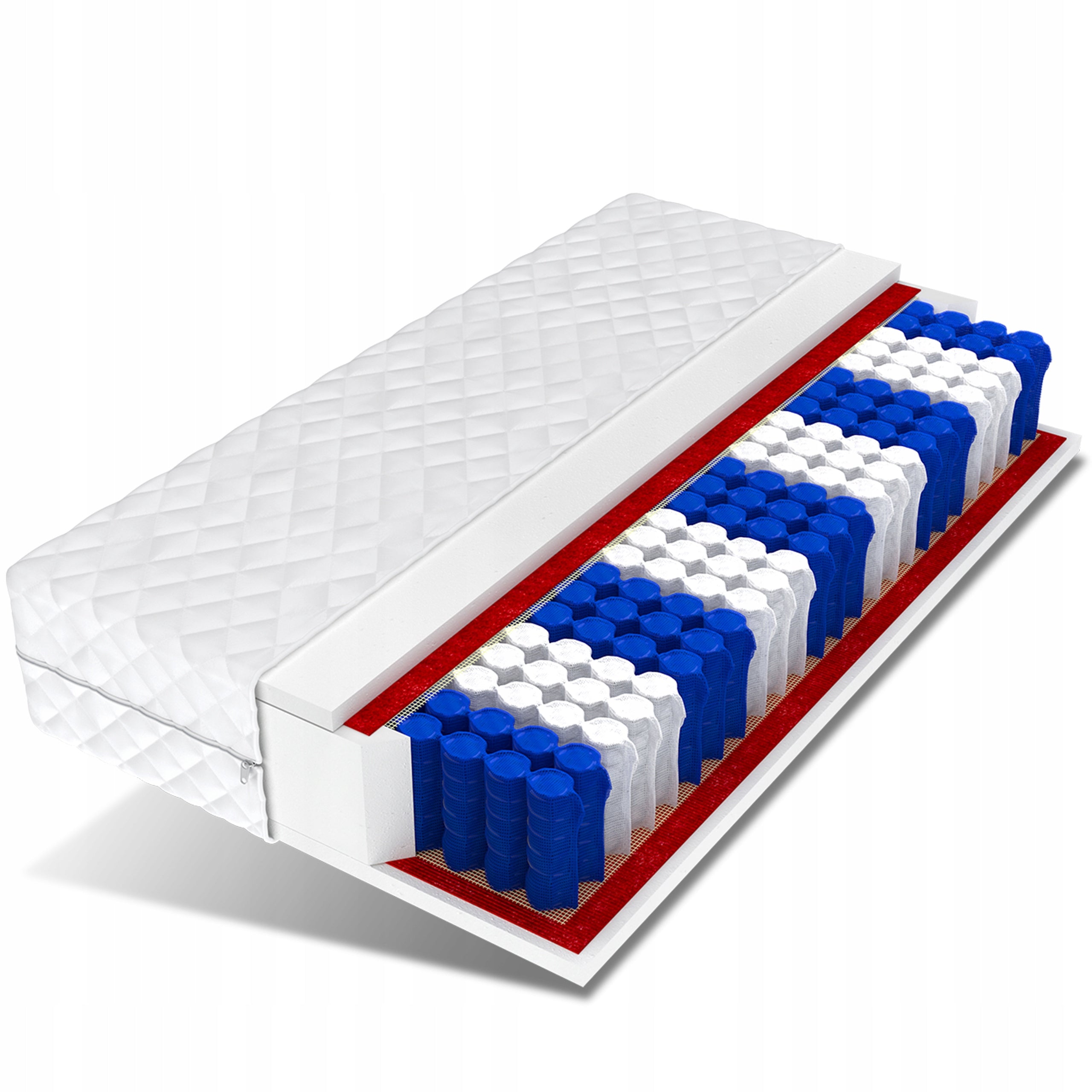 180x200 Pocket Spring Mattress - 9 Zone - METIS DoubleHARD