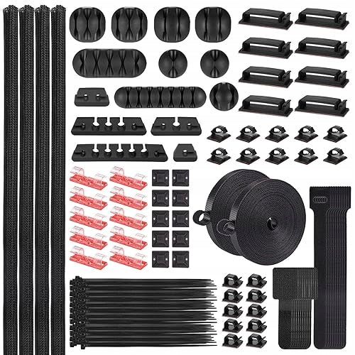 188 PARTS CABLE MANAGEMENT KIT DESK CABLE ORGANIZER