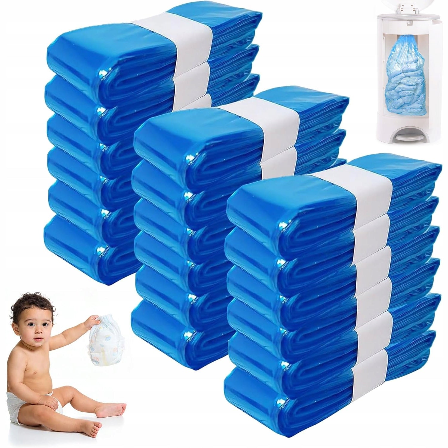 18PCS DIAPER BASKET REFILLS FOR AngelCare, Litter Locker