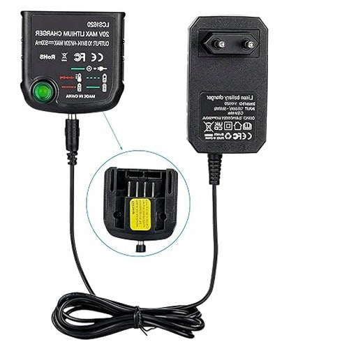 18V 20V CHARGER FOR BLACK DECKER RECHARGEABLE BL2018 USB POWER ADAPTER FOR HOME