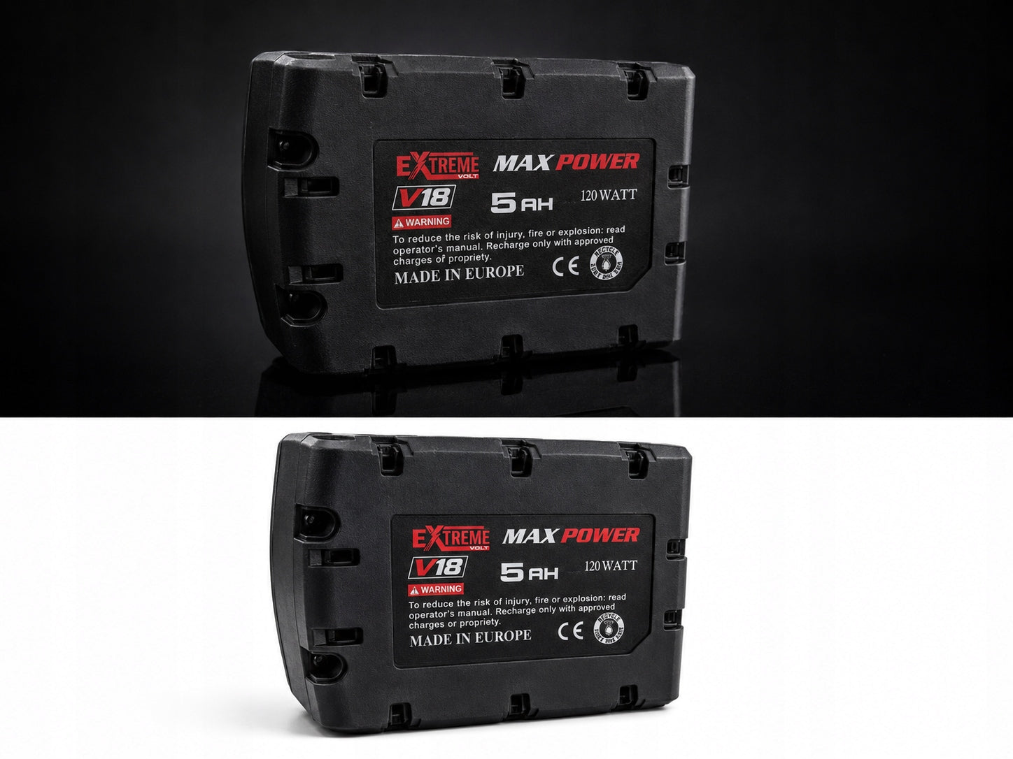 18V 5Ah Replacement Battery for Milwaukee M18 V18 Max Power Packaging status original