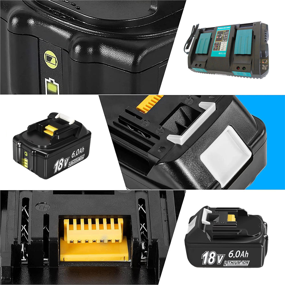18V 6AH BATTERY FOR MAKITA BL1860 BL1850 WITH LED DISPLAY Battery type Li-Ion