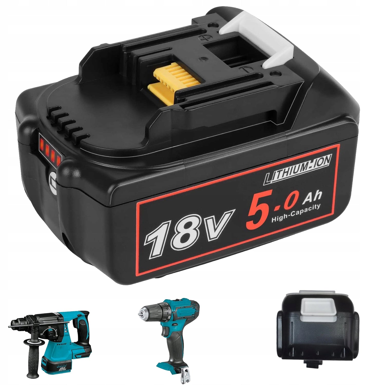 18V LI-ION 5AH BATTERY FOR MAKITA BL1850B BL1860B POWER TOOLS