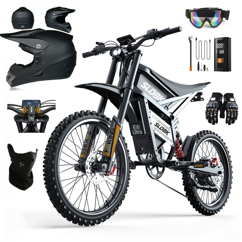 19" Electric Vehicle SLDBK E6 Ultra 60V30Ah 90km oil brake 7000W 85km/h