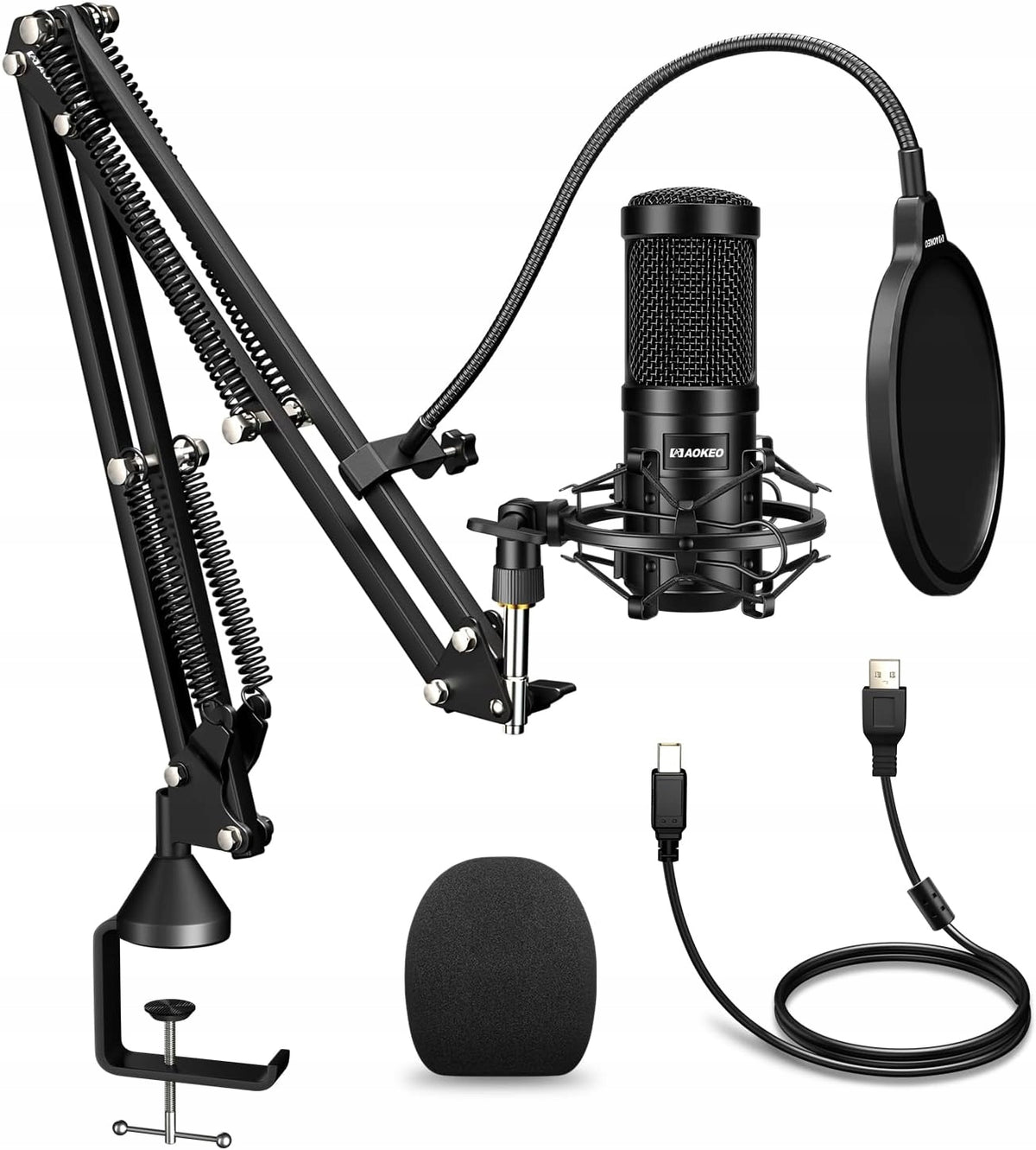 192 KHZ/24BIT USB MICROPHONE WITH UHWYT STREAMING COVER