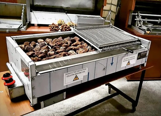 Vulkaninės lavos akmenys dujų griliui, 3 kg, porėti