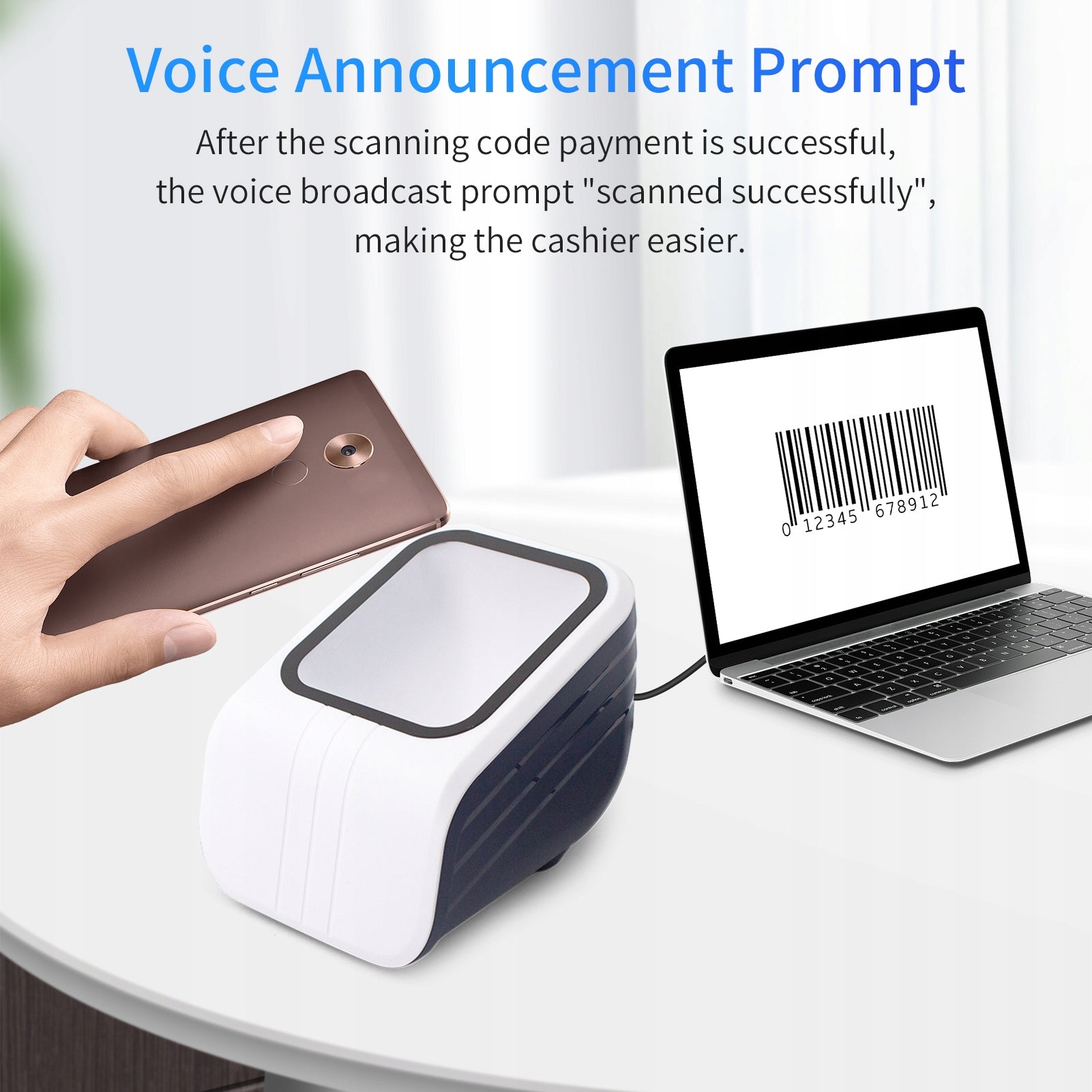 1D 2D QR Barcode Scanner Platform With Voice Announcement 76 Brand no brand