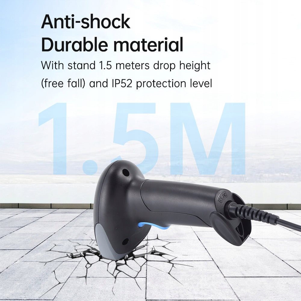 1D Laser Barcode Reader Wired Code Scanner with Q5 Brand no brand