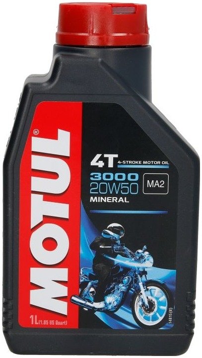1L ENGINE OIL MOTUL 3000 4T 20W-50 Manufacturer code 104048