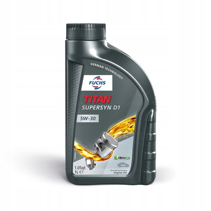 1L engine oil FUCHS 5in30 TITAN SUPERSYN D1 DEXOS 1 gen 3 SN PLUS RC