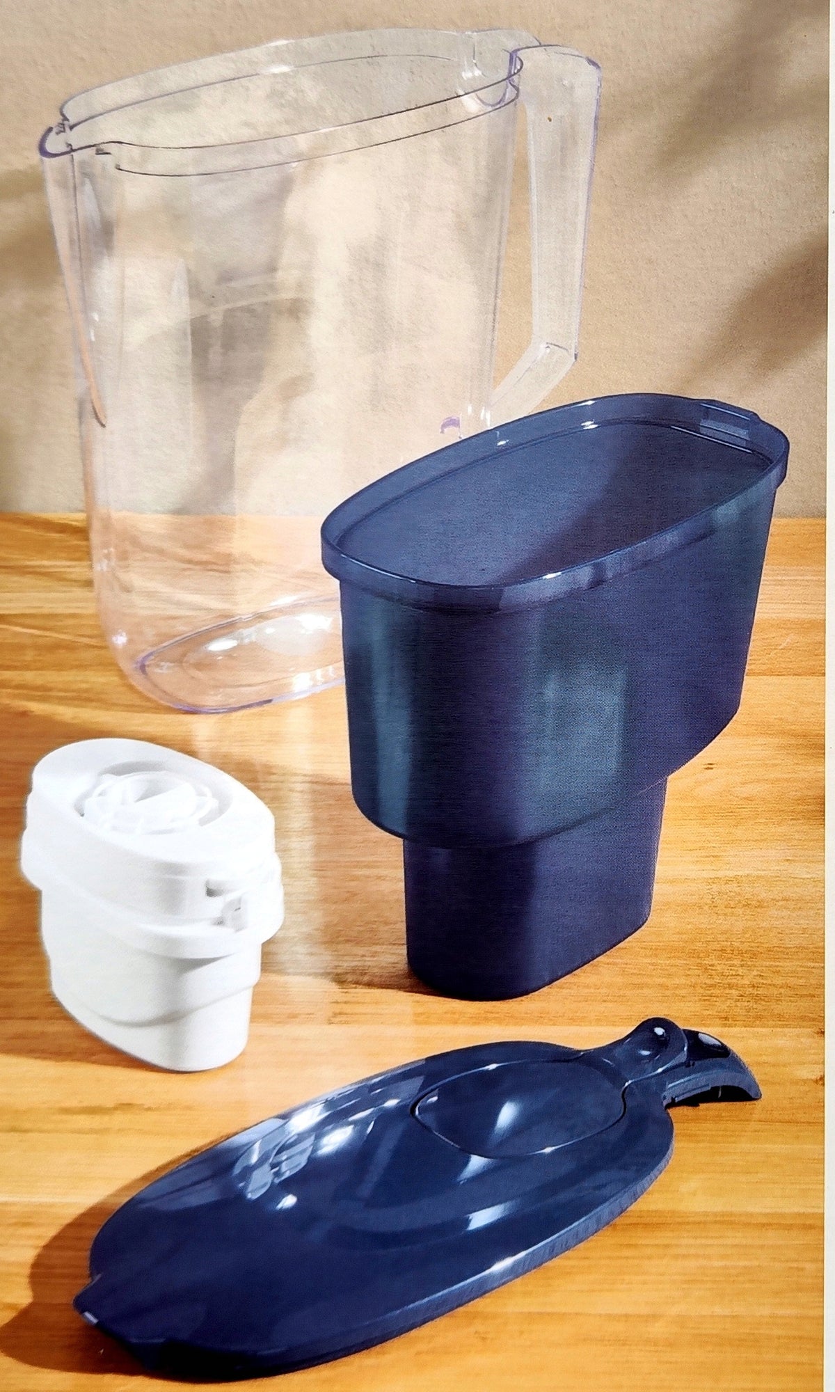 1L water filter jug + 1 Silvercrest navy blue filter cartridge Manufacturer code 509390_2410