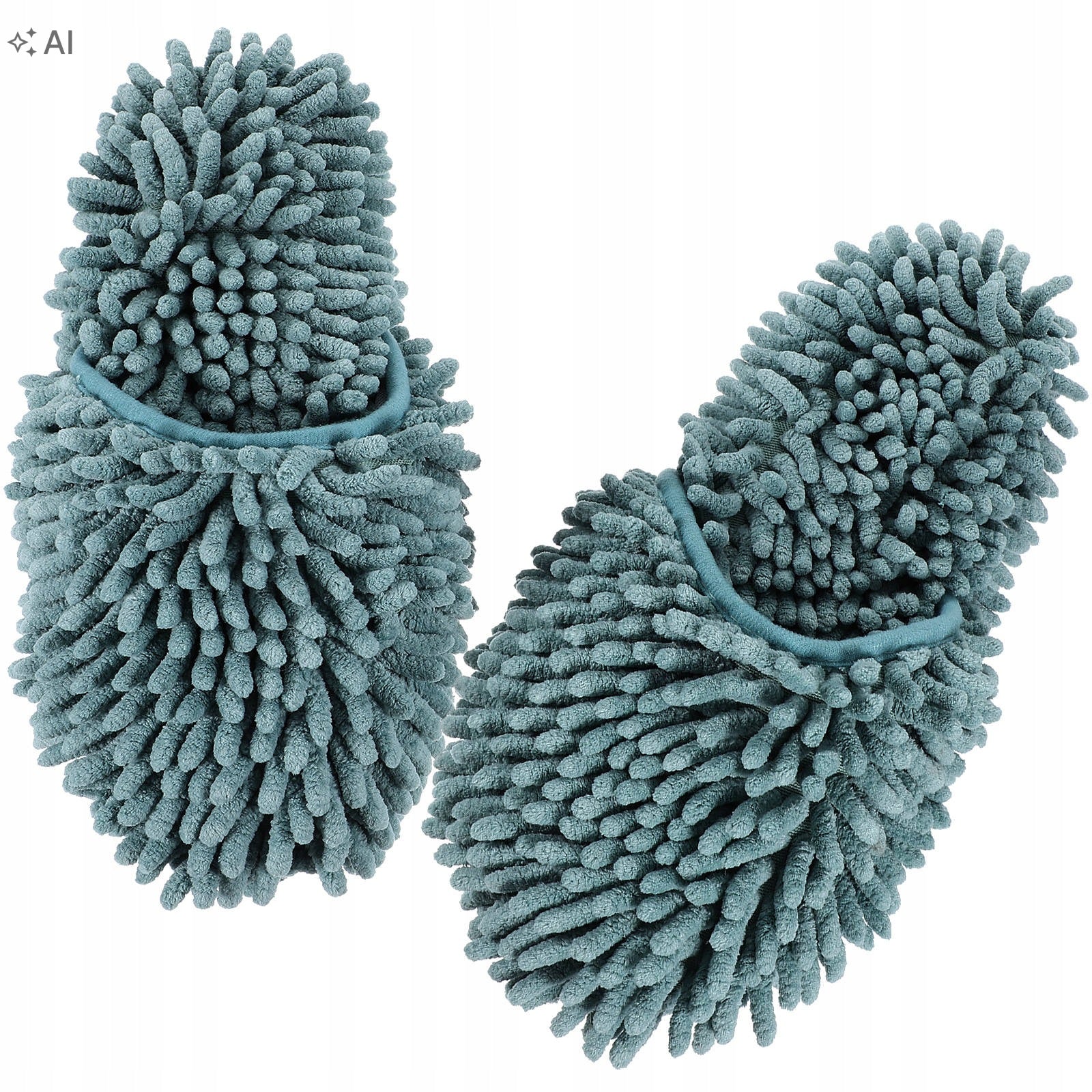 1PAIR PRACTICAL WASHABLE MOP SHOES CONVENIENT INDOOR SWEEPING SLIPPERS Brand no brand