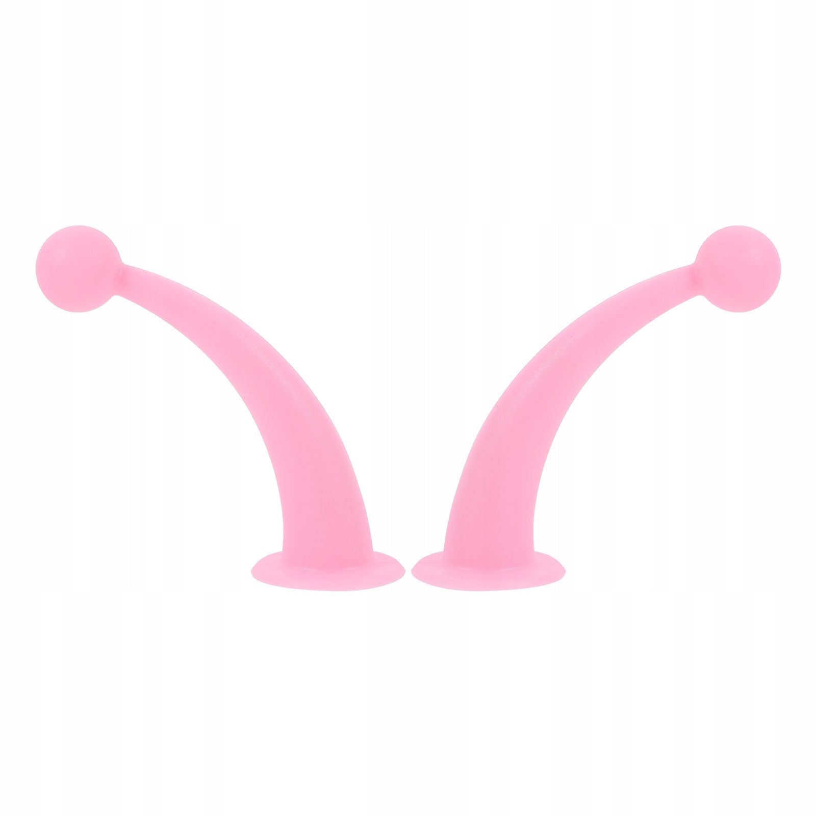 1PARA RÓŻOWE ANTENKI SILIKONOWE Z PRZYSSAWKĄ DO KASKU Color pink