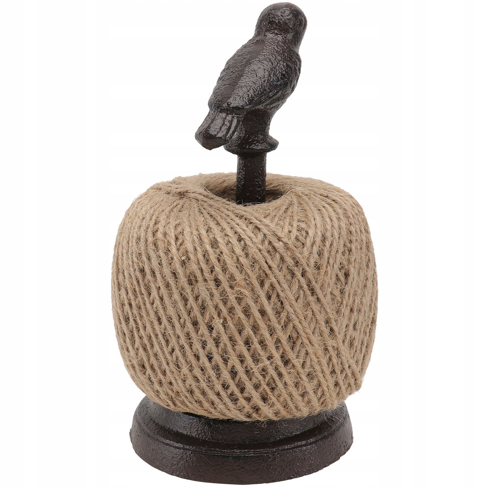 1PC BLACK CAST IRON ROPE RACK WITH BIRD DESIGN, RETRO DECORATIVE BOBBIN Brand no brand