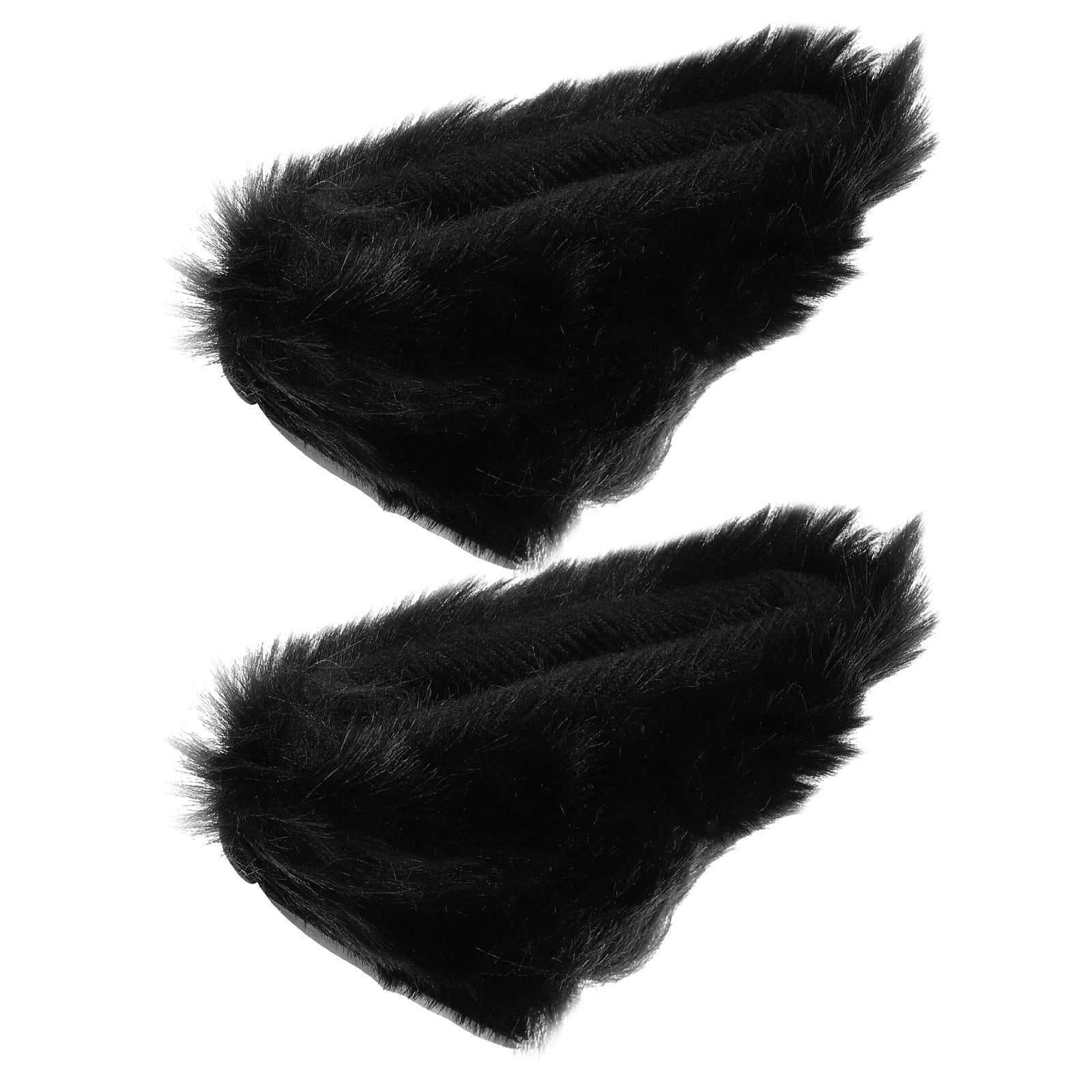 1Pair Black Cute Helmet Ear Decor Adorable Helmet Accessories Customs tariff code 65061080