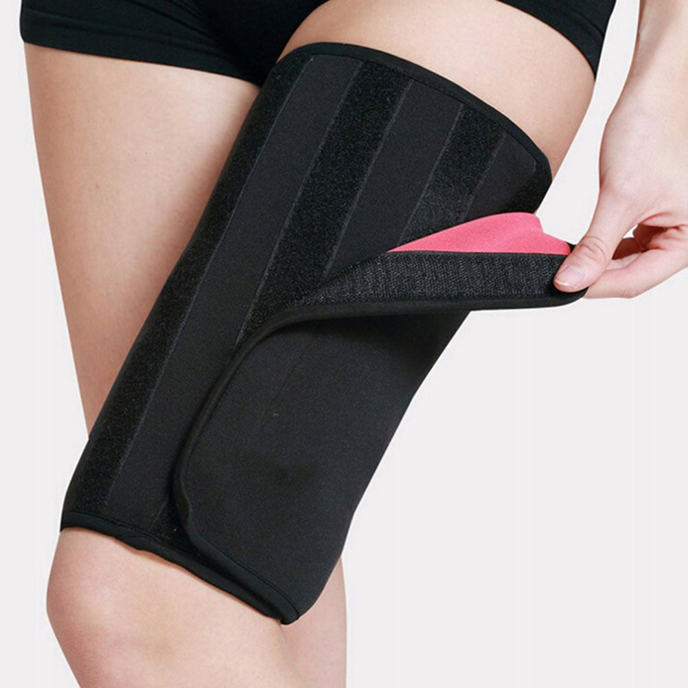 1Pair Black Sauna Leg Slimming Belt Thigh Wrap Sweat Body Shaper Model 4491254110142