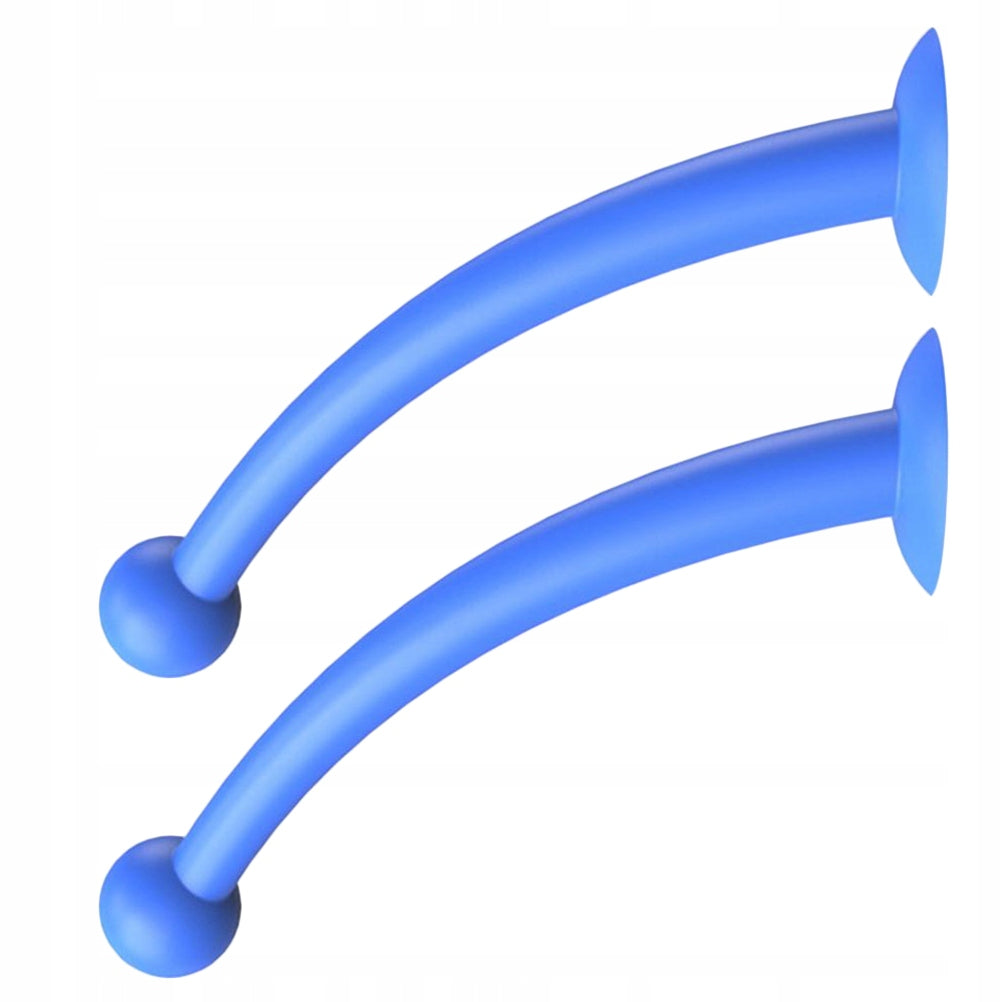 1Pair Flexible Silicone Tentacle Antennae for Kids and Cycling Helmets Color blue