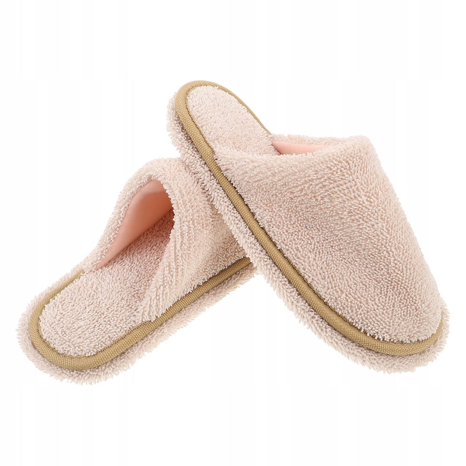 1Pair Practical Washable Mop Slippers for Quiet Household Sweeping