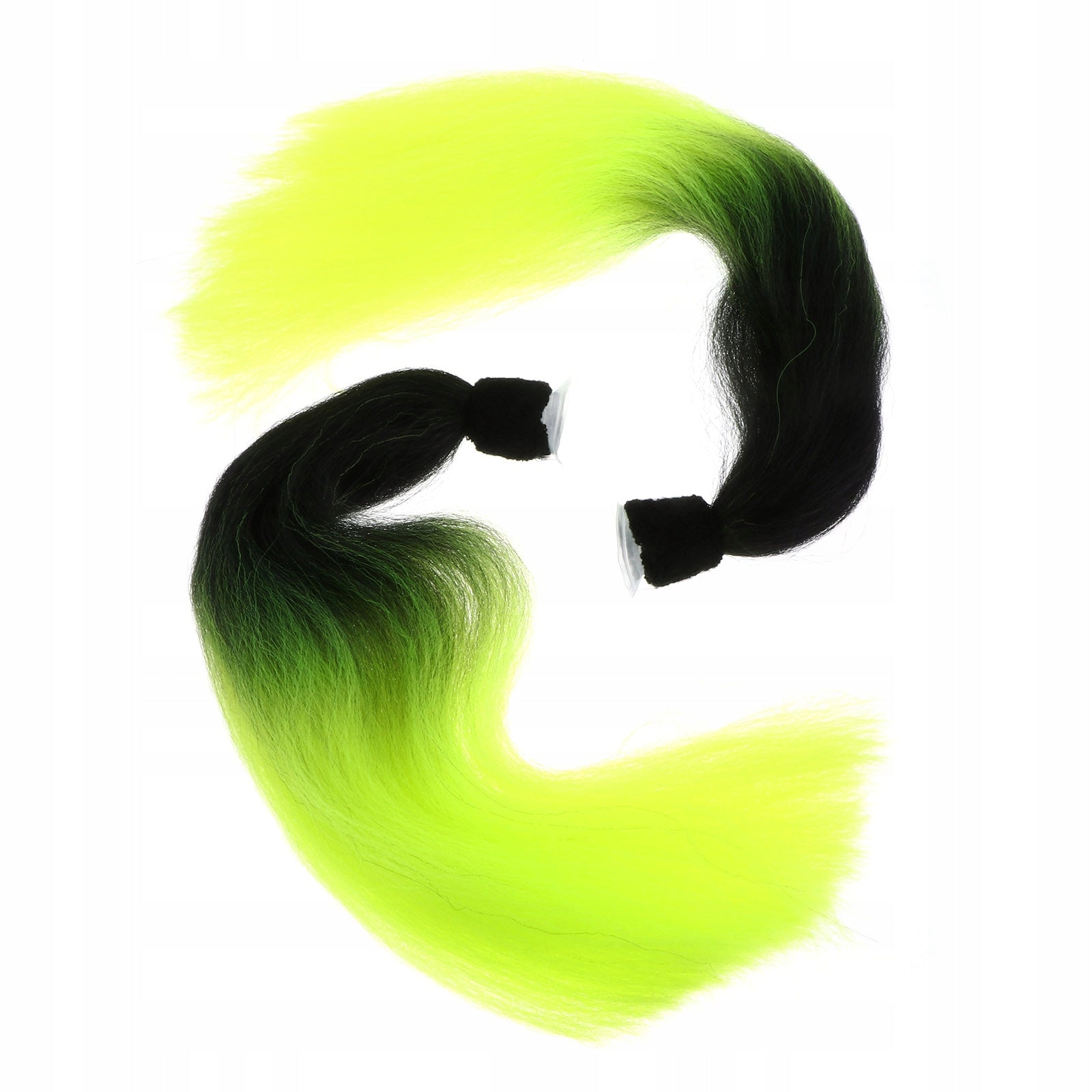 1Para Czarne Warkocze Do Kasku Z Mocowaniem Na Przyssawkę