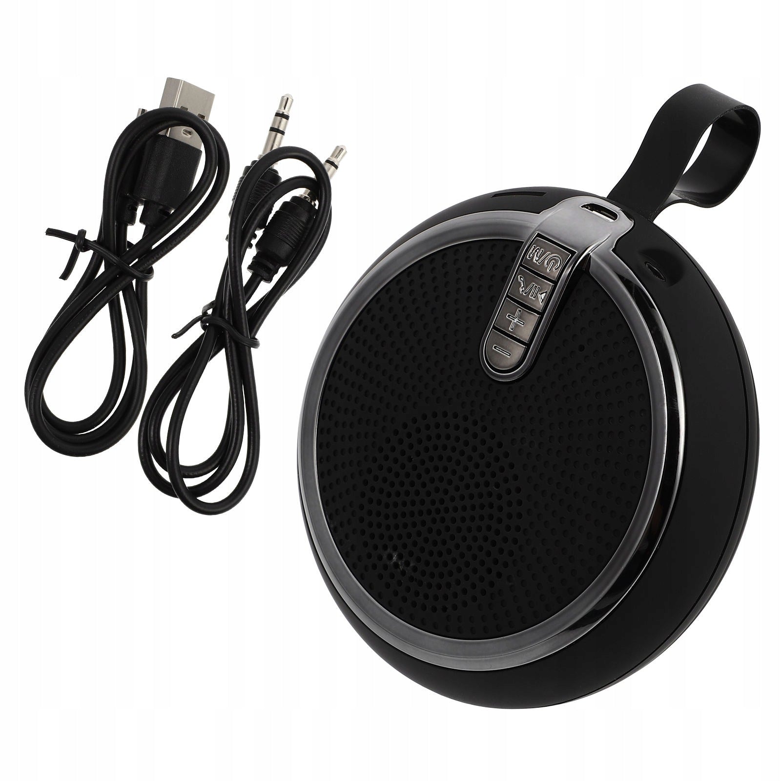 1Pc Black Portable Bluetooth Mini Speaker with Call and Music Functions