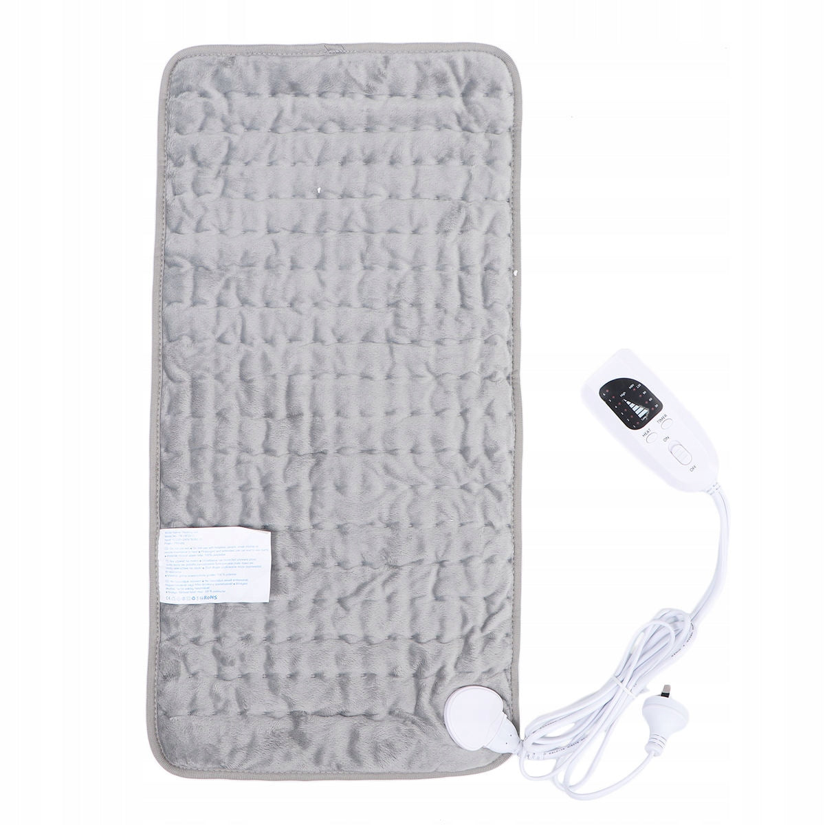 1Pc Grey Electric Heating Pad Soft Warm-Up Blanket with Adjustable Heat Manufacturer of a medical device NA