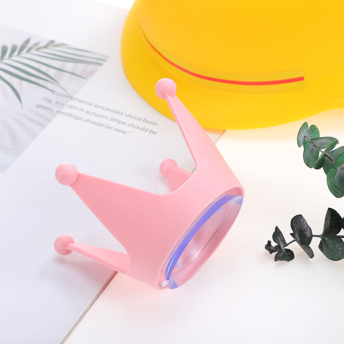 1Pc Pink Silicone Helmet Crown Decoration Suction Cup Ornament Manufacturer no brand
