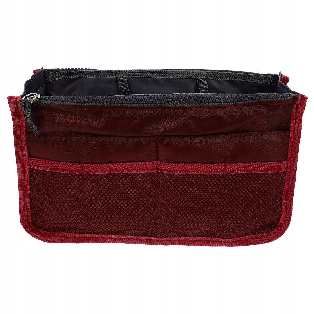 1Pc Red Nylon Multipurpose Travel Bag Liner with Multiple Pockets Color red