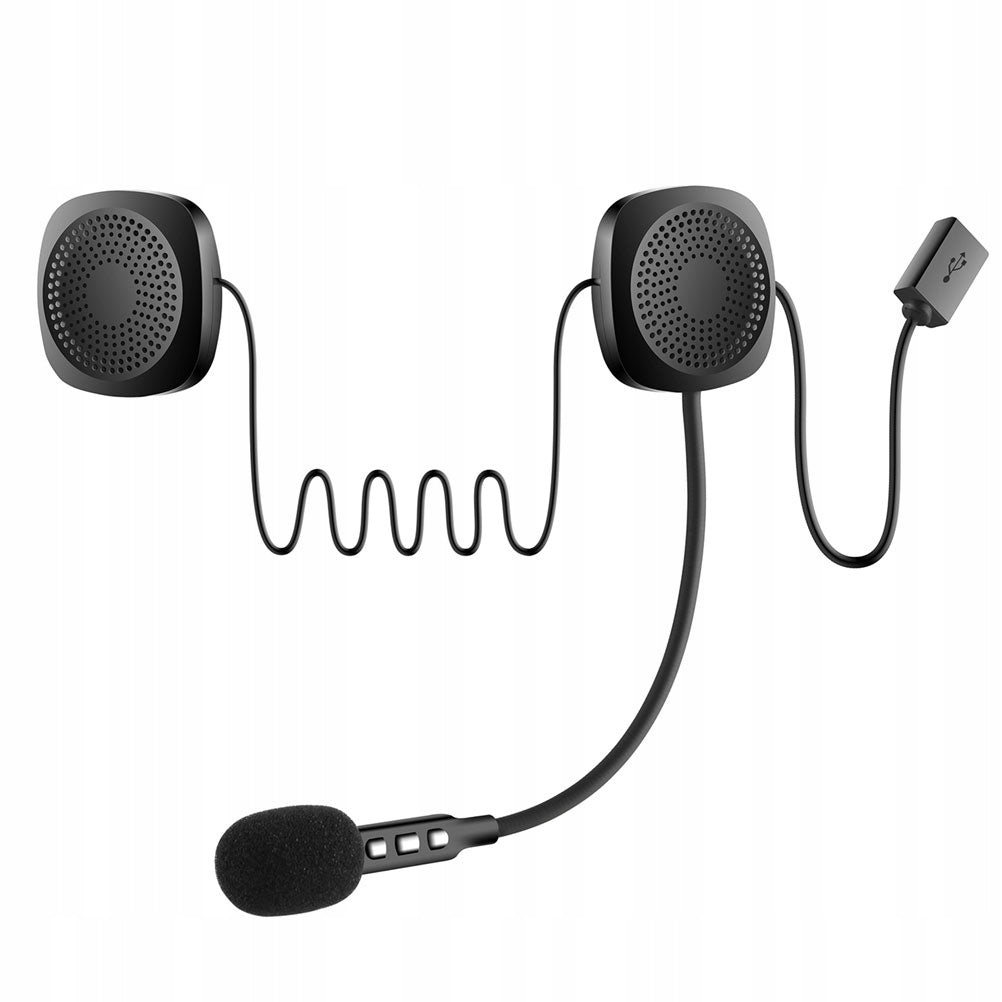 1Pc in-Helmet Bt Earphone for Riders Black Wireless Audio