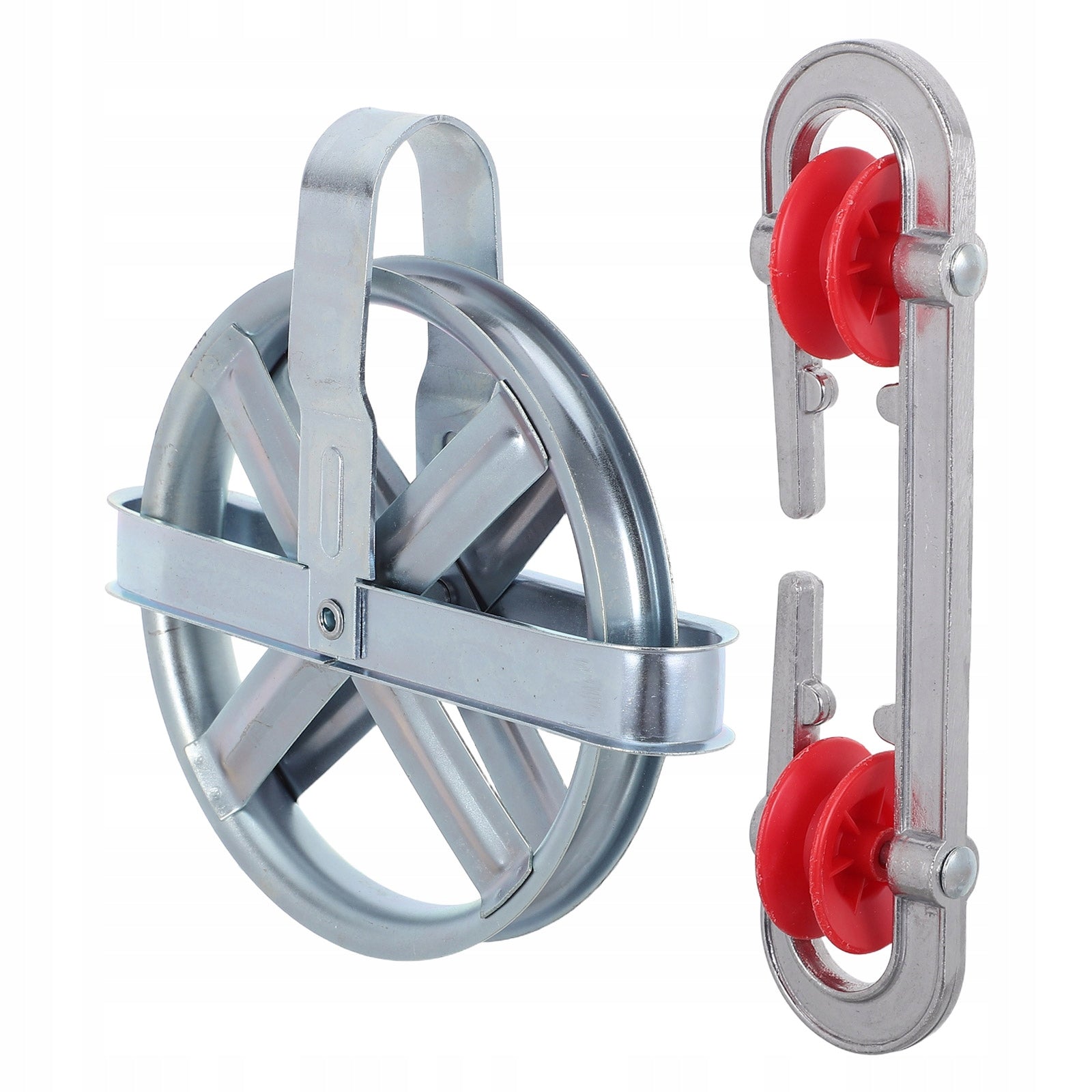 1SET BACKYARD CLOTHESLINE PULLEY KIT WITH DEEP GROOVE AND EASY INSTALL