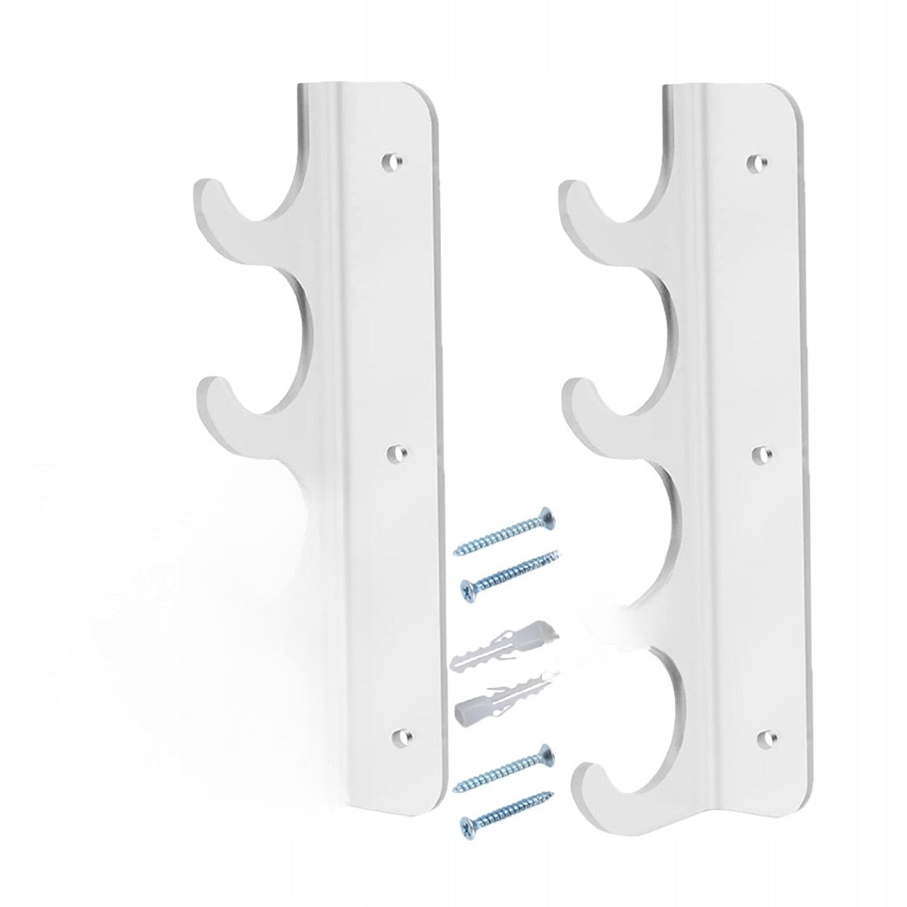 1SET SIMPLE WHITE FISHING POLE HOLDER ACRYLIC WALL RACK FOR ORGANIZING Manufacturer code 18022806