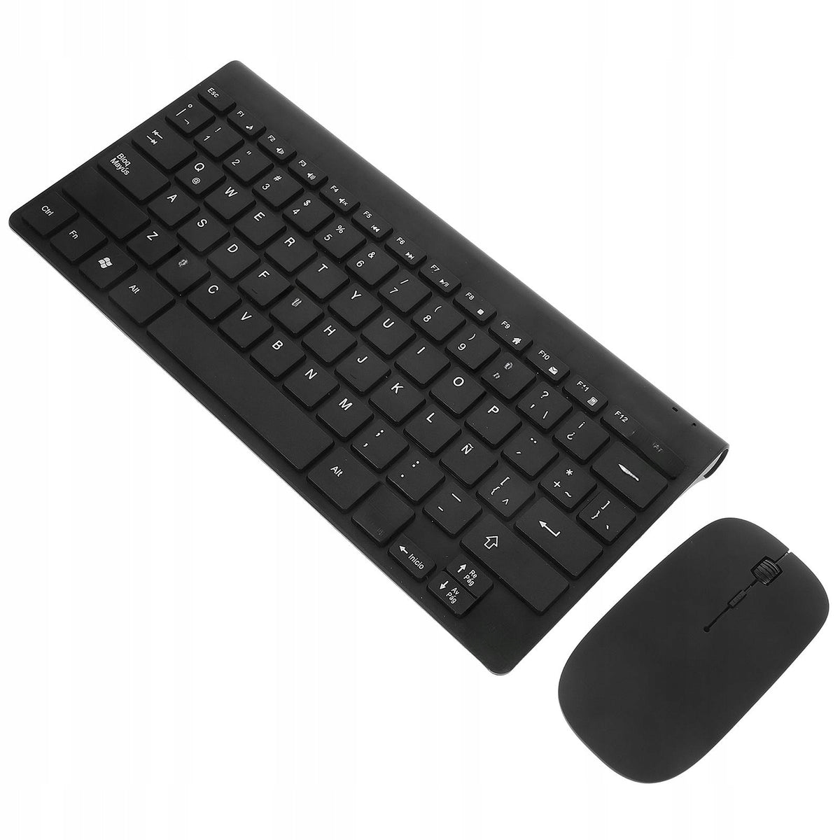 1SET WIRELESS KEYBOARD AND MOUSE COMBO BLACK RESIN COMPUTER ACCESSORY