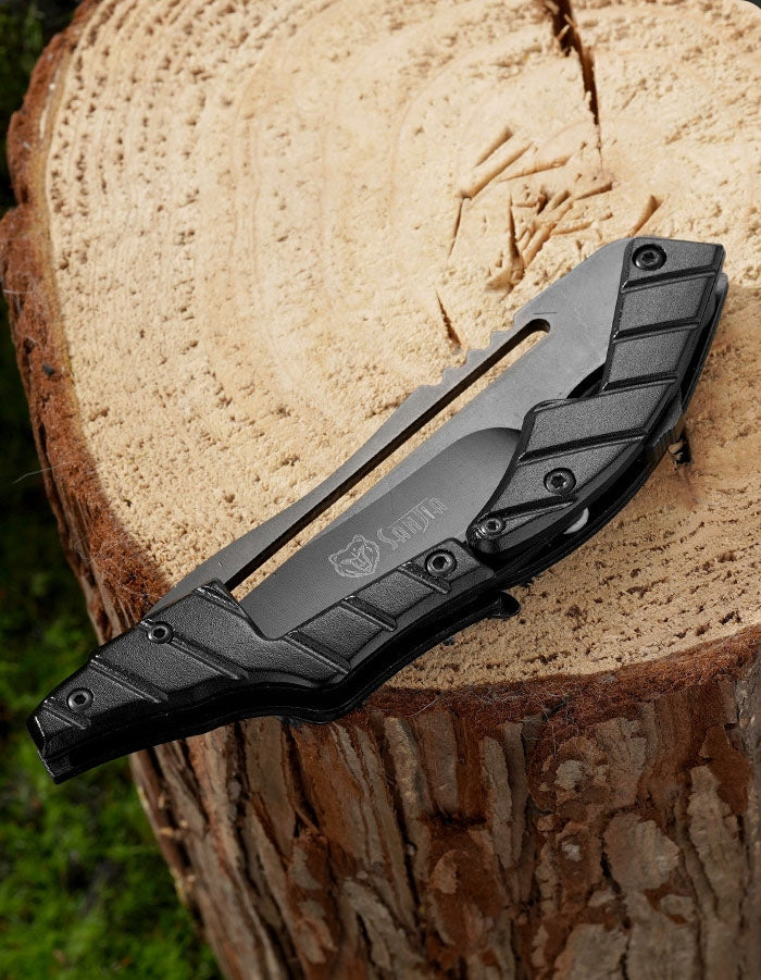 1SZT TACTICAL FOLDING KNIFE SURVIVAL HUNTING CUTTING SHARP CAMPING EDC Packaging status original