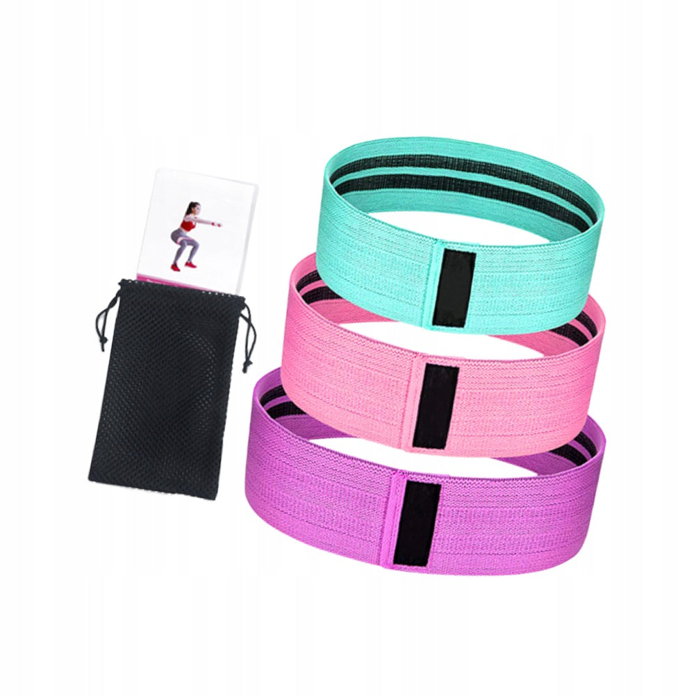 1Set Anti-Slip Resistance Hip Band for Fitness Glute and Leg Workouts
