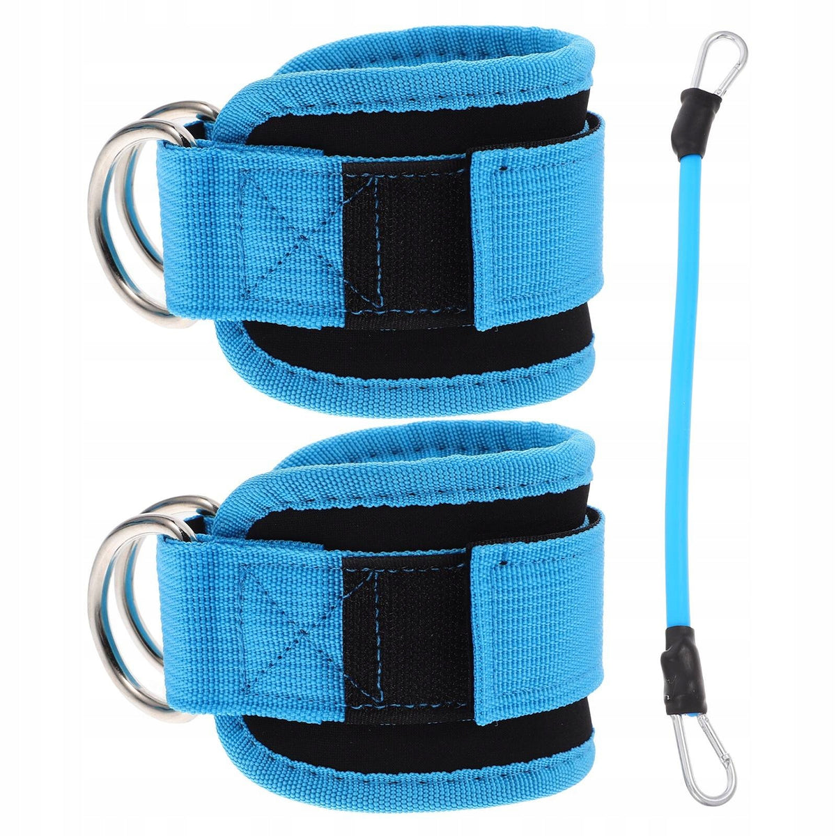 1Set Blue Nylon Ankle Strap for Gym Training and Workout Support