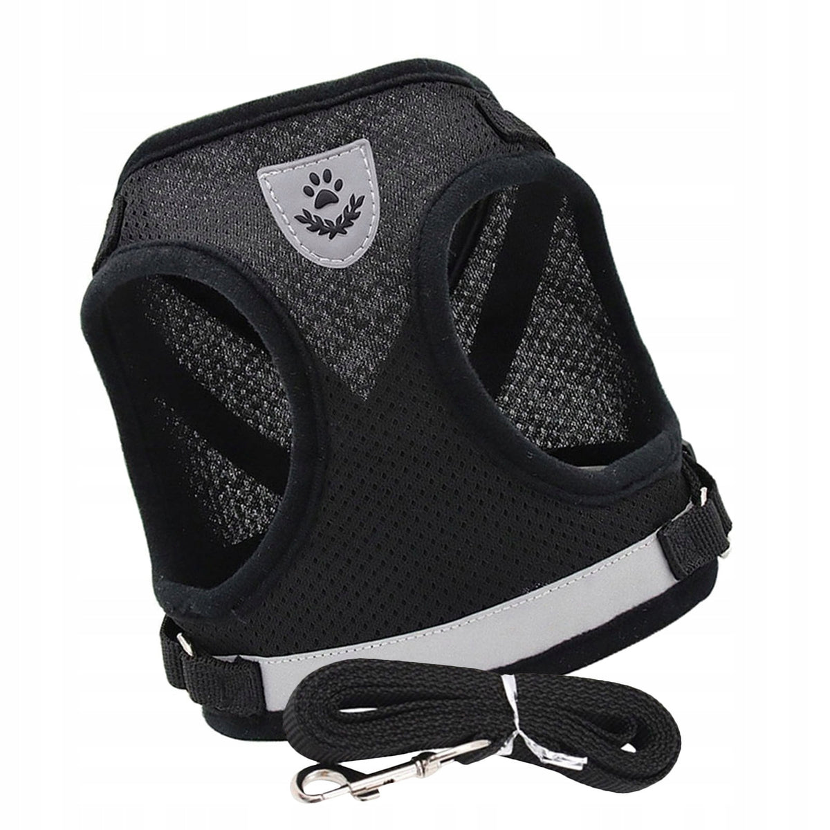 1Set Breathable Mesh Dog Harness and Leash for Small Pets